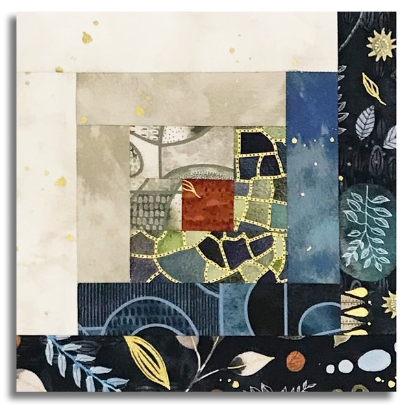 Windham Pre-Cut 12 Block Log Cabin Quilt Kit - Flora & Form