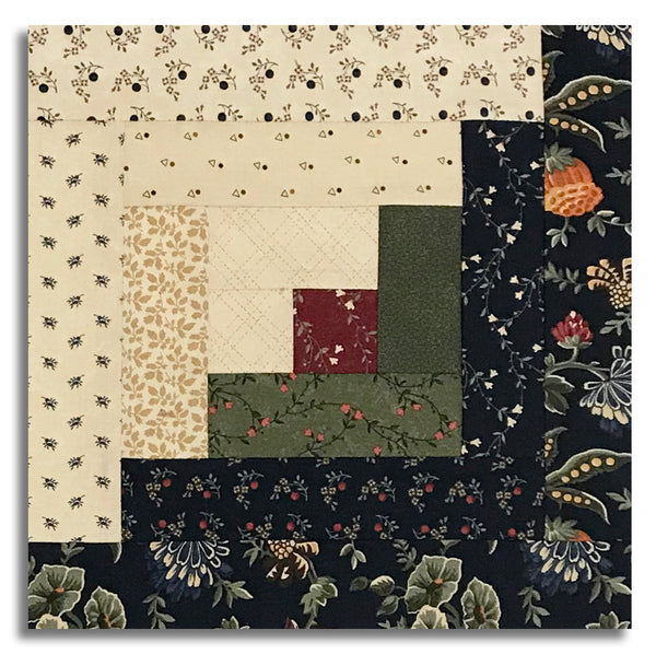 Moda Kansas Troubles Quilters Pre-cut 12 Block Log Cabin Quilt Kit - Quail Run