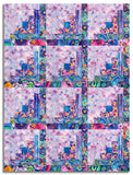 Timeless Treasures Pre-Cut 12 Block Log Cabin Quilt Kit - On The Brightside