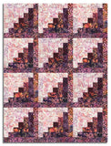 Hoffman Bali Batiks Pre-Cut 12 Block Log Cabin Quilt Kit - Huckleberry Haven