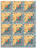Riley Blake Pre-Cut 12-Block Log Cabin Quilt Kit - Thimbelina & The Sewing Fairies