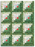 Clothworks Pre-cut 12 Block Log Cabin Quilt Kit - Santa Paws