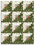 Matt's Riley Blake Pre-Cut 12-Block Log Cabin Quilt Kit - Holiday Spirit