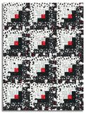 Matt's Timeless Treasures Pre-Cut 12 Block Log Cabin Quilt Kit - Smitten Kitten
