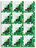 Northcott Pre-Cut 12 Block Log Cabin Quilt Kit - Paddy's Parade
