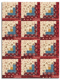 Riley Blake Pre-Cut 12-Block Log Cabin Quilt Kit - John Wayne American West
