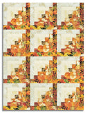 Timeless Treasures Pre-Cut 12 Block Log Cabin Quilt Kit - Give Thanks