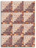 Riley Blake Pre-Cut 12-Block Log Cabin Quilt Kit - Evening On The Prairie