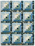 Timeless Treasures Pre-Cut 12 Block Log Cabin Quilt Kit - Forest Whisper