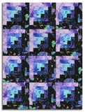 Timeless Treasures Pre-Cut 12 Block Log Cabin Quilt Kit - Evening Glow