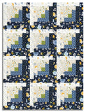 Riley Blake Pre-Cut 12-Block Log Cabin Quilt Kit - Sunshine & Dandelions