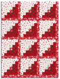 Henry Glass & Co. Pre-Cut 12 Block Log Cabin Quilt Kit - Tailgate Traditions