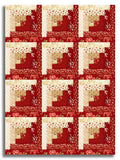 Andover Pre-Cut 12 Block Log Cabin Quilt Kit - Little Sweetheart