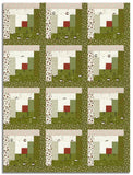 Matt's Moda Pre-cut 12 Block Log Cabin Quilt Kit - Chilly