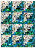 Matt's Free Spirit Pre-cut 12 Block Log Cabin Quilt Kit - Radiant Grove