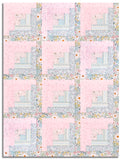 Matt's Riley Blake Pre-Cut 12-Block Log Cabin Quilt Kit - Little Posies