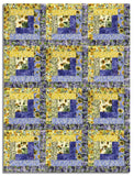 Matt's Clothworks Pre-Cut 12 Block Log Cabin Quilt Kit - Sunflower Song