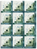 Matt's Northcott Pre-Cut 12 Block Log Cabin Quilt Kit - Altitude