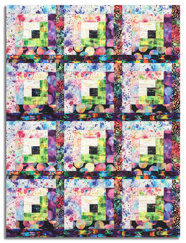 Moda Pre-cut 12 Block Log Cabin Quilt Kit - Gradients Gallery