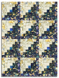 Matt's Timeless Treasures Pre-Cut 12 Block Log Cabin Quilt Kit - Lumiere