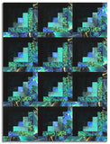 Matt's Timeless Treasures Pre-Cut 12 Block Log Cabin Quilt Kit - Endless Sky
