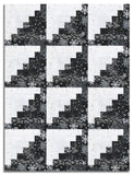 Hoffman Pre-Cut 12 Block Log Cabin Quilt Kit - Midnight Perch