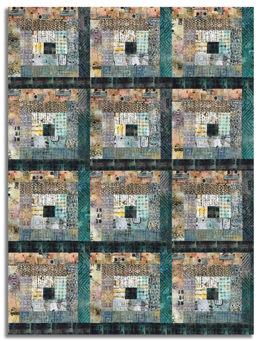 Matt's Free Spirit Pre-cut 12 Block Log Cabin Quilt Kit - One Layer Away