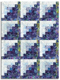Hoffman Bali Batiks Pre-Cut 12 Block Log Cabin Quilt Kit - Dandelions At Dusk