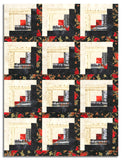Hoffman Pre-Cut 12 Block Log Cabin Quilt Kit - Berries & Birch