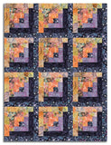 Free Spirit Pre-cut 12 Block Log Cabin Quilt Kit - After The Rain