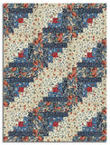 Northcott Pre-Cut 12 Block Log Cabin Quilt Kit -  Farmhouse Sampler