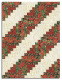Hoffman Pre-Cut 12 Block Log Cabin Quilt Kit - Christmas Wish