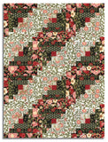 Riley Blake Pre-Cut 12-Block Log Cabin Quilt Kit - Tangled Garden