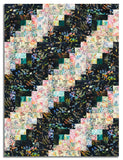 Hoffman Bali Batiks Pre-Cut 12 Block Log Cabin Quilt Kit - Ultraviolet