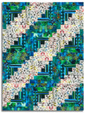 Matt's Free Spirit Pre-cut 12 Block Log Cabin Quilt Kit - Radiant Grove