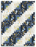 Riley Blake Pre-Cut 12-Block Log Cabin Quilt Kit - Sunshine & Dandelions
