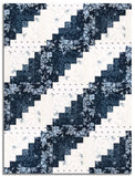 Matt's Moda Pre-cut 12 Block Log Cabin Quilt Kit - Breathtaking Blues
