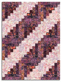 Hoffman Bali Batiks Pre-Cut 12 Block Log Cabin Quilt Kit - Huckleberry Haven
