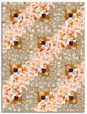 Matt's Riley Blake Pre-Cut 12-Block Log Cabin Quilt Kit - Coffee Time