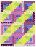 Free Spirit Pre-cut 12 Block Log Cabin Quilt Kit - Tula's True Colors