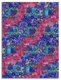 Hoffman Pre-Cut 12 Block Log Cabin Quilt Kit - Bloom!