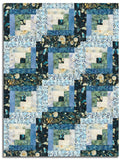 Timeless Treasures Pre-Cut 12 Block Log Cabin Quilt Kit - Forest Whisper