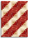 Andover Pre-Cut 12 Block Log Cabin Quilt Kit - Little Sweetheart