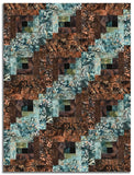 Hoffman Bali Batiks Pre-Cut 12 Block Log Cabin Quilt Kit - Shoreline Sails