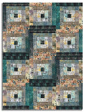 Matt's Free Spirit Pre-cut 12 Block Log Cabin Quilt Kit - One Layer Away