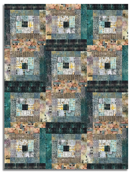 Matt's Free Spirit Pre-cut 12 Block Log Cabin Quilt Kit - One Layer Aw ...