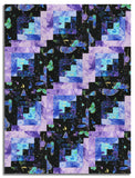 Timeless Treasures Pre-Cut 12 Block Log Cabin Quilt Kit - Evening Glow