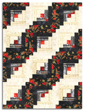 Hoffman Pre-Cut 12 Block Log Cabin Quilt Kit - Berries & Birch