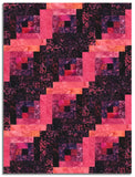 Hoffman Bali Batiks Pre-Cut 12 Block Log Cabin Quilt Kit - Tickled Pink