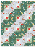 Matt's Studio E Pre-cut 12 Block Log Cabin Quilt Kit - Christmas At Pooh Corner